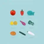 Wooden Kitchen Toys Cutting Fruits Vegetables