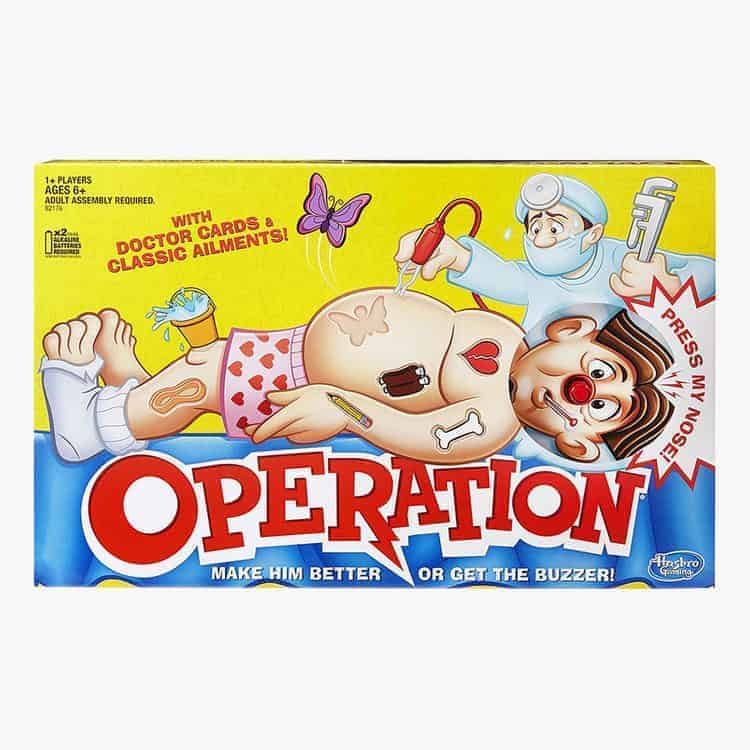 Classic operation game, electronic board game