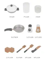 Wooden Kitchen Set with fridge