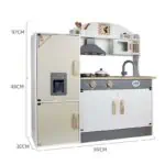 Wooden Kitchen Set with fridge