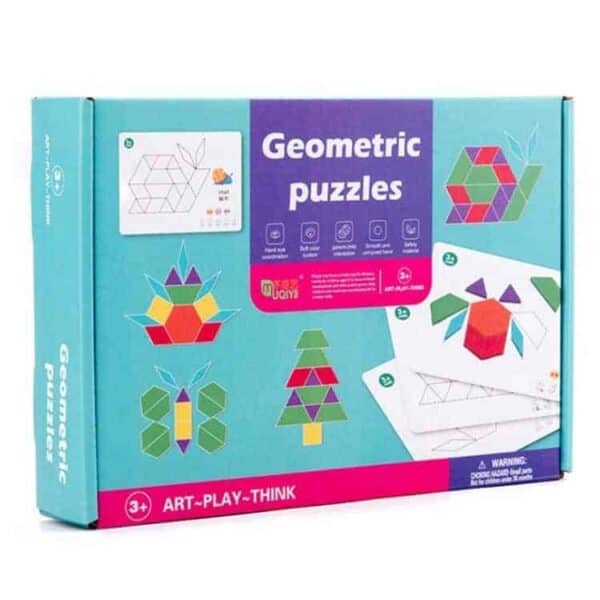 Geometric tangram puzzle