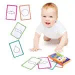 Shapes learning cognitive memory flash cards children early learning