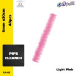 Pipe Cleaner - 0.6cm x 30cm x 48pcs - Light Pink