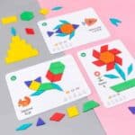 Geometric tangram puzzle