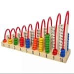 Double-sided wooden abacus