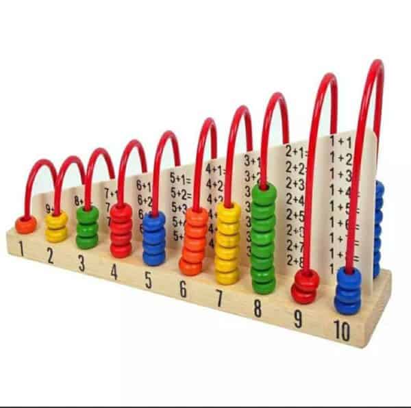 Double-sided wooden abacus