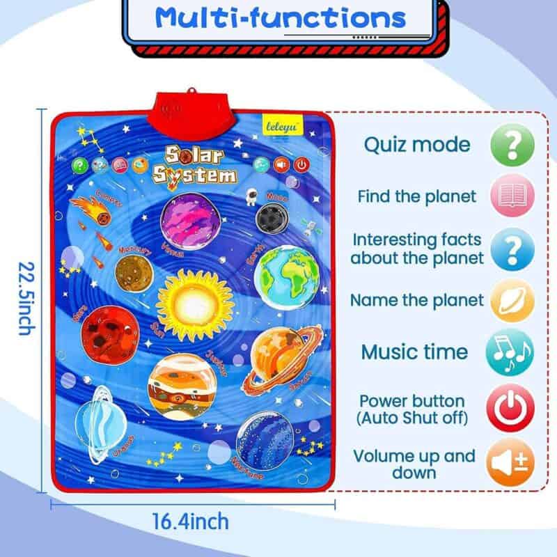 Solar system interactivetalking poster for learning planets