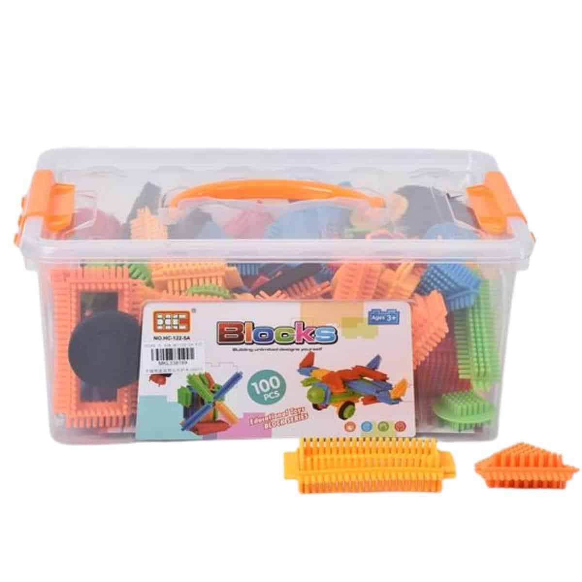 Educational bristal blocks in box 100pcs