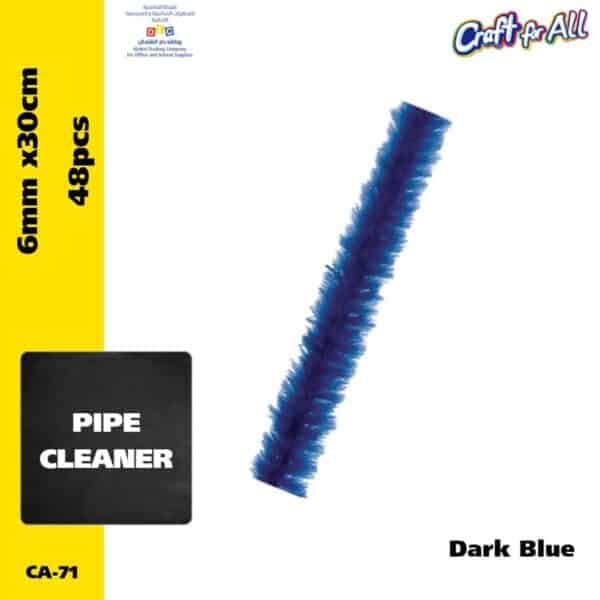 Pipe Cleaner - 0.6cm x 30cm x 48pcs - Dark Blue