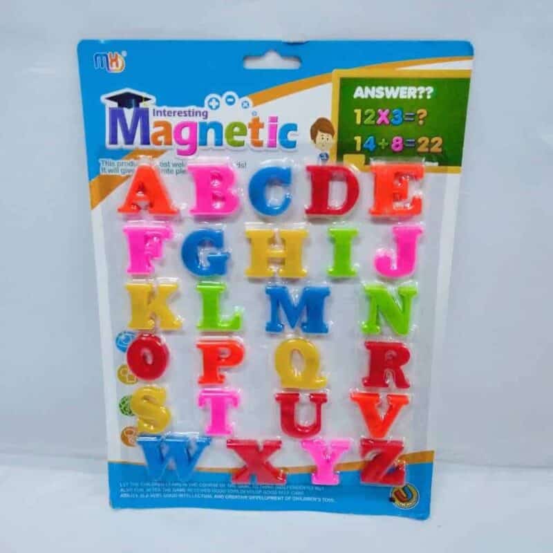 English magnetic plastic alphabet