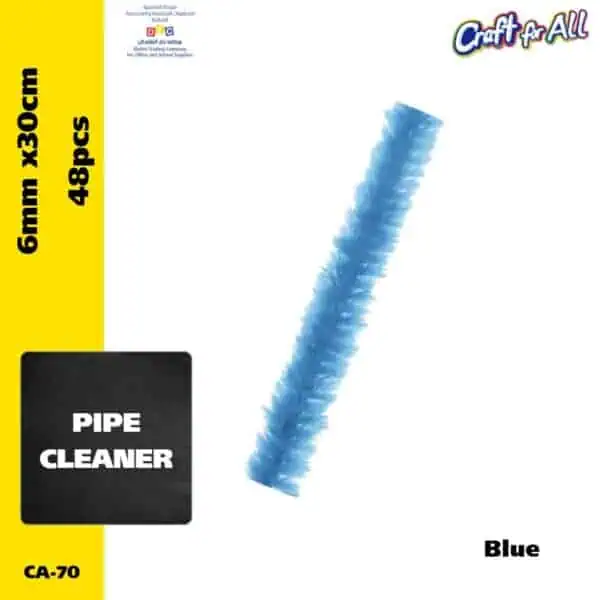 Pipe Cleaner - 0.6cm x 30cm x 48pcs - Blue