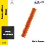 Pipe Cleaner - 0.6cm x 30cm x 48pcs - dark orange