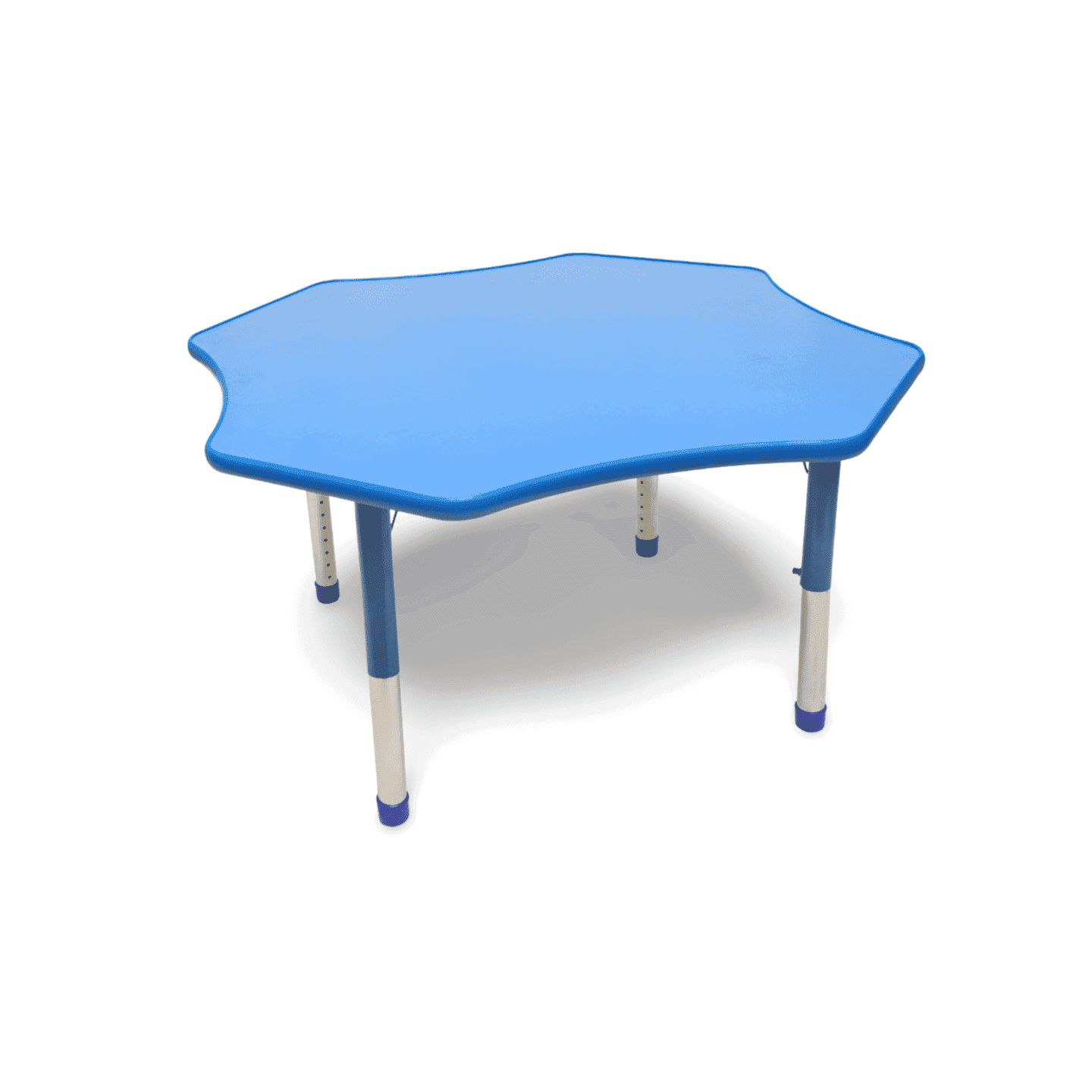 Wooden adjustable octagon table 120x37cm