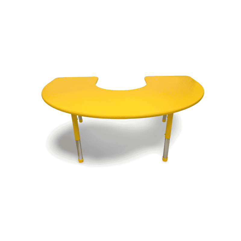 Wooden adjustable u shape table