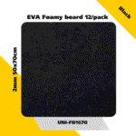 EVA Foamy board  12/pack 2mm 50x70cm - Black