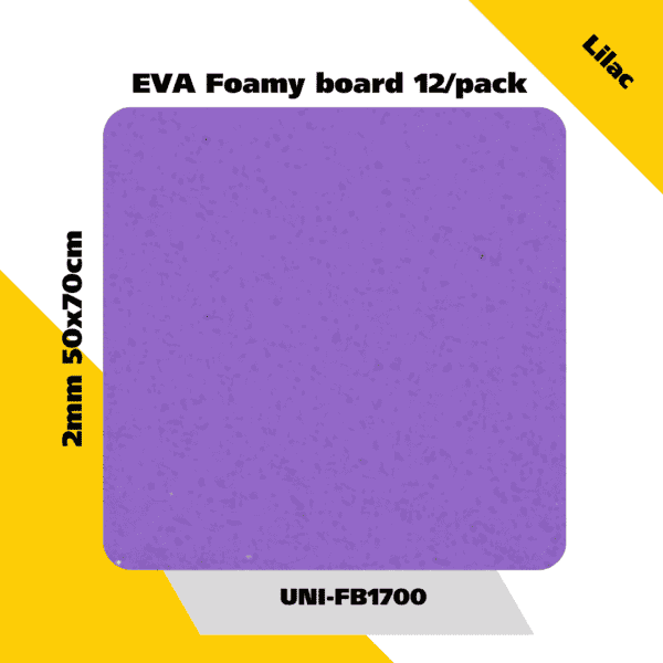 EVA Foamy board  12/pack 2mm 50x70cm - Lilac