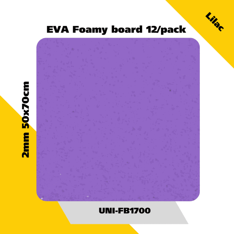 Eva foamy board  12/pack 2mm 50x70cm - lilac