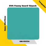 EVA Foamy board  12/pack 2mm 50x70cm - Turquoise