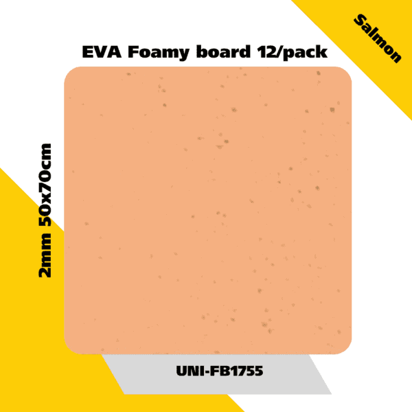 EVA Foamy board  12/pack 2mm 50x70cm - Salmon