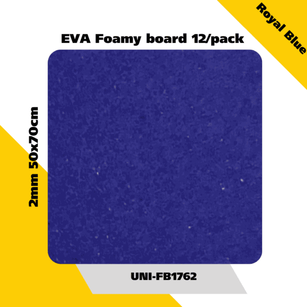 EVA Foamy board  12/pack 2mm 50x70cm - Royal Blue