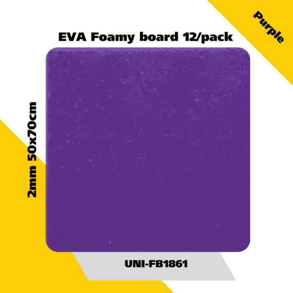 EVA Foamy board  12/pack 2mm 50x70cm - Purple
