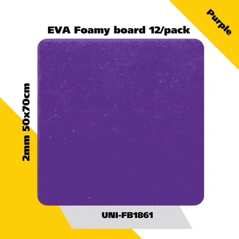 EVA Foamy board  12/pack 2mm 50x70cm - Purple