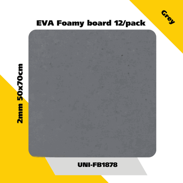 EVA Foamy board  12/pack 2mm 50x70cm - Grey