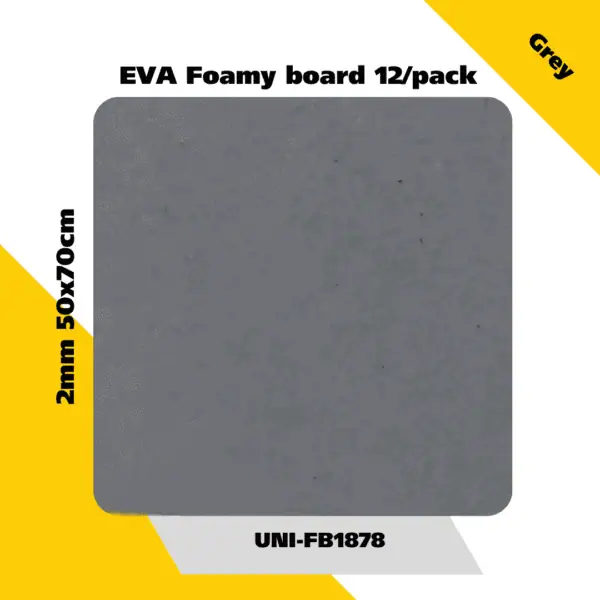EVA Foamy board  12/pack 2mm 50x70cm - Grey