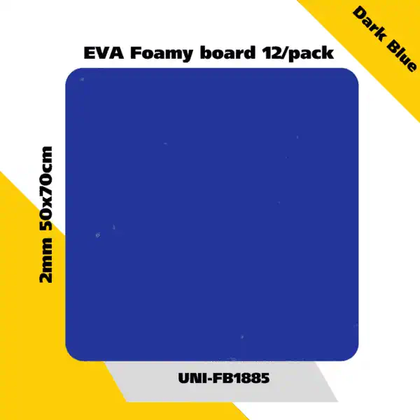 EVA Foamy board  12/pack 2mm 50x70cm - Dark Blue