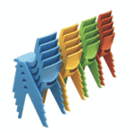 Colored plastic children chair 34cm