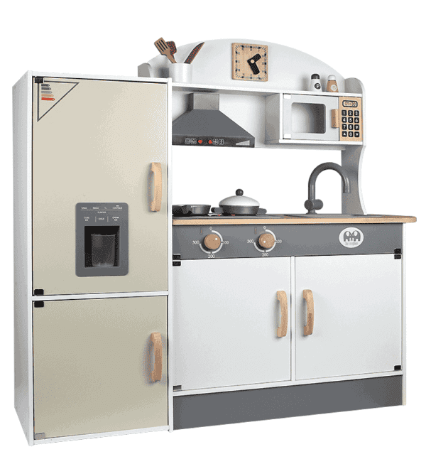 Wooden Kitchen Set with fridge