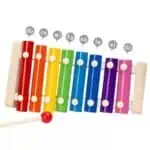 Wooden xylophone with 2 sticks