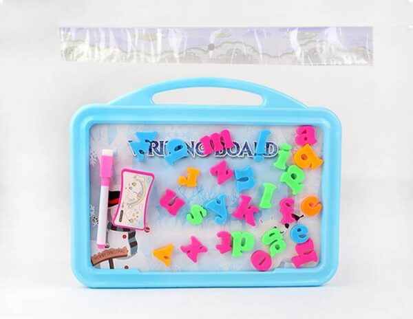 Educational magnetic alphabet plastic letter with A4 board eraser and a pen