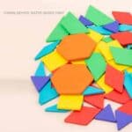 Geometric tangram puzzle