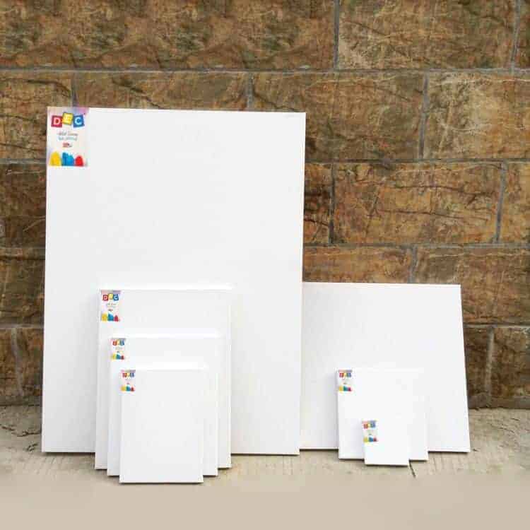 Stretched canvas back stapled cotton 280 g