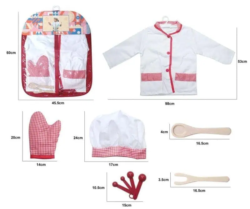 Chef Costume 3-6 years