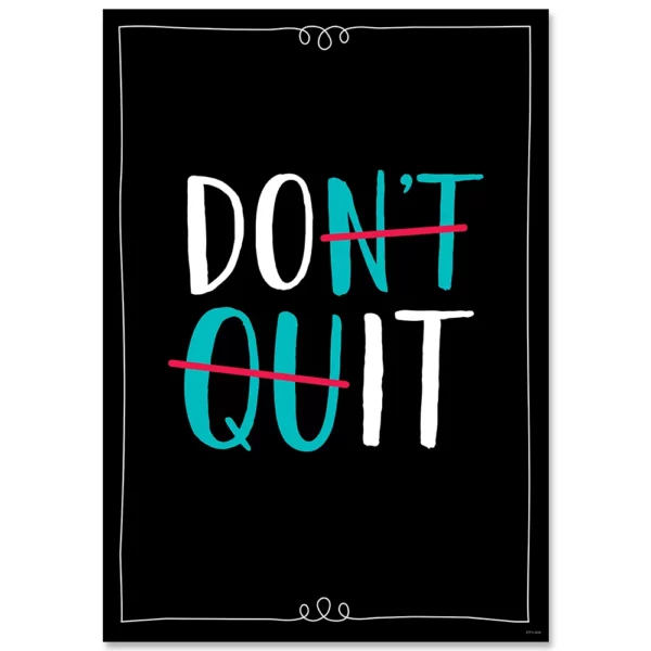 Don't Quit (Core Decor) Inspire U Poster
