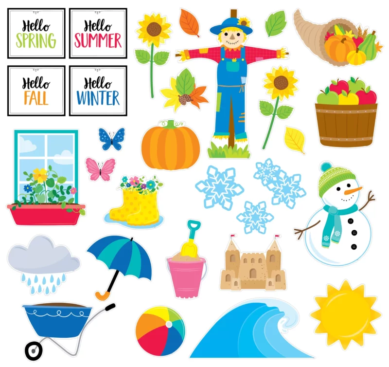 Year-round seasonal accents (core decor) bulletin board