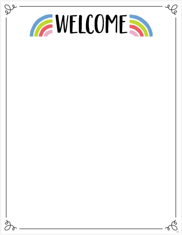 Welcome (Rainbow Doodles) Chart