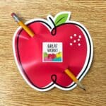 Doodle Apple Red (Core Decor) 6" Designer Cut-Outs