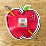 Doodle Apple Red (Core Decor) 6" Designer Cut-Outs