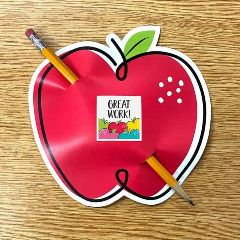 Doodle Apple Red (Core Decor) 6" Designer Cut-Outs
