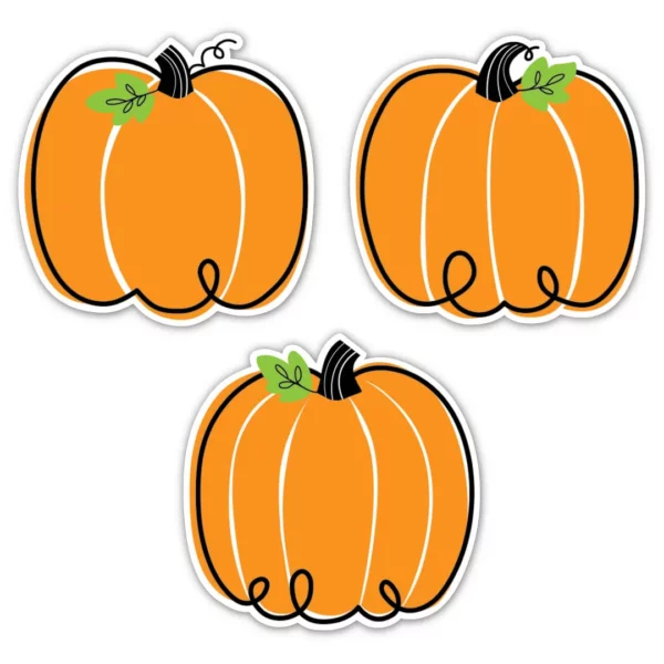 Doodle Pumpkin (Core Decor) 6" Designer Cut-Outs