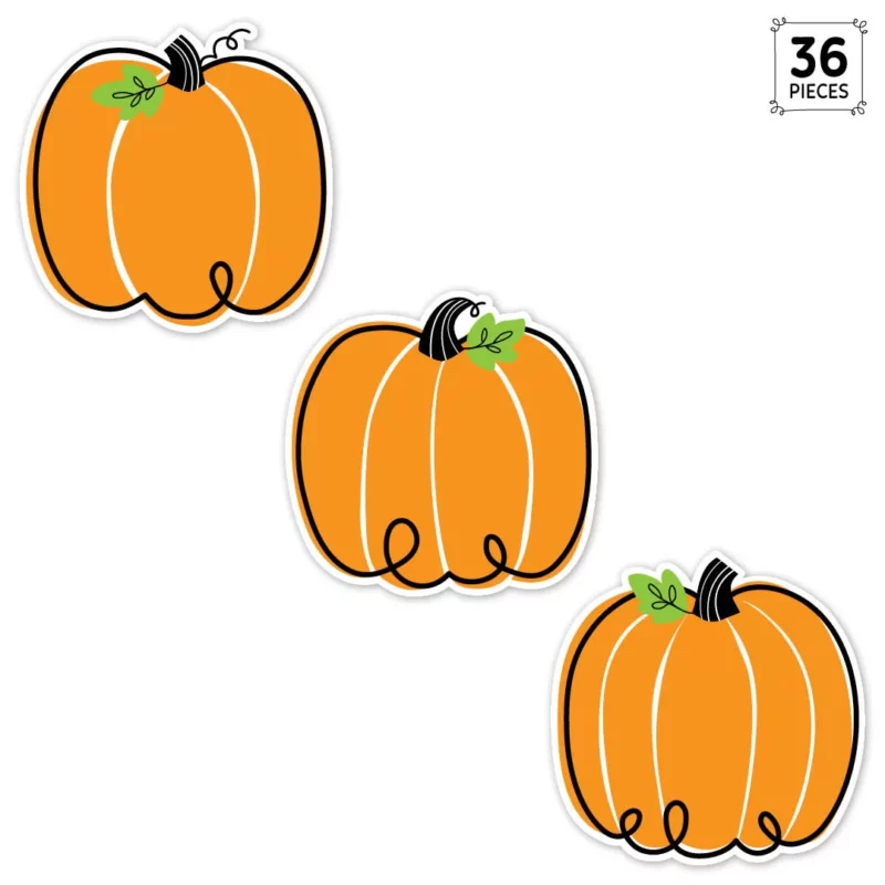 Doodle pumpkin (core decor) 6" designer cut-outs