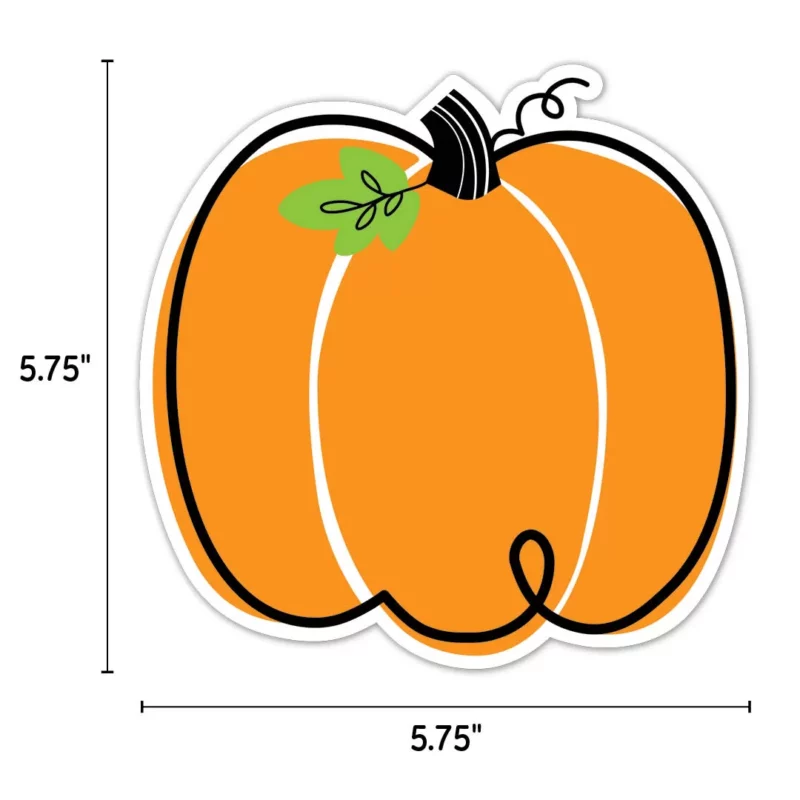 Doodle pumpkin (core decor) 6" designer cut-outs