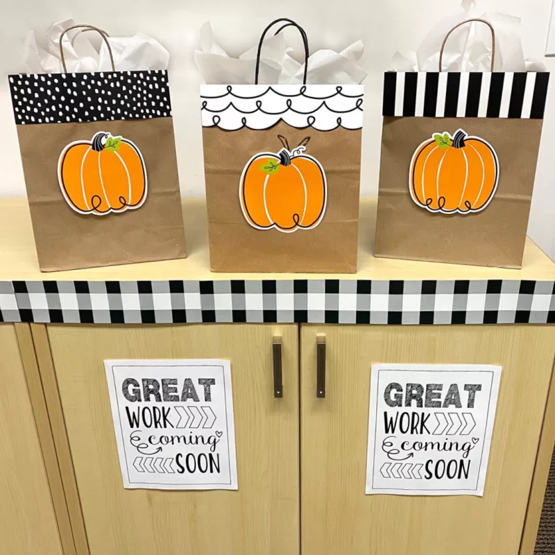 Doodle pumpkin (core decor) 6" designer cut-outs