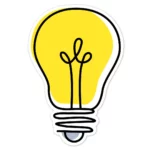 Doodle Lightbulb (Core Decor) 6" Designer Cut-Outs