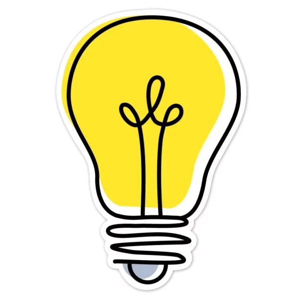 Doodle Lightbulb (Core Decor) 6" Designer Cut-Outs