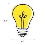 Doodle Lightbulb (Core Decor) 6" Designer Cut-Outs