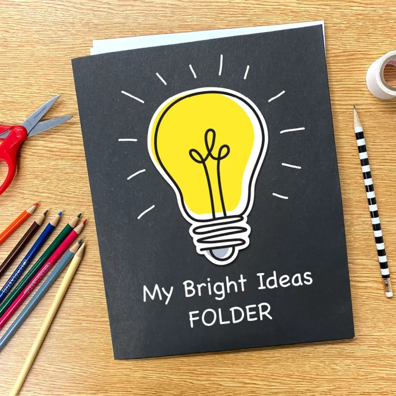 Doodle lightbulb (core decor) 6" designer cut-outs